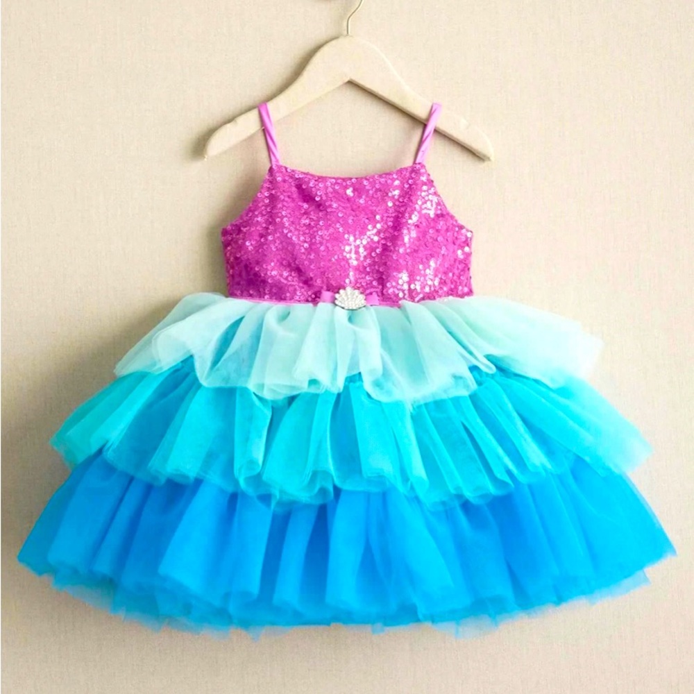 Disney Collection Couture Ariel Sequin Tutu Dress